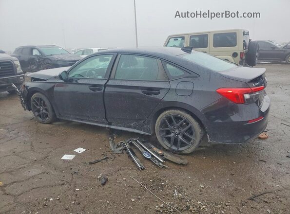 2HGFE2F53NH518909 2022 HONDA CIVIC Black უკანა მარცხენა