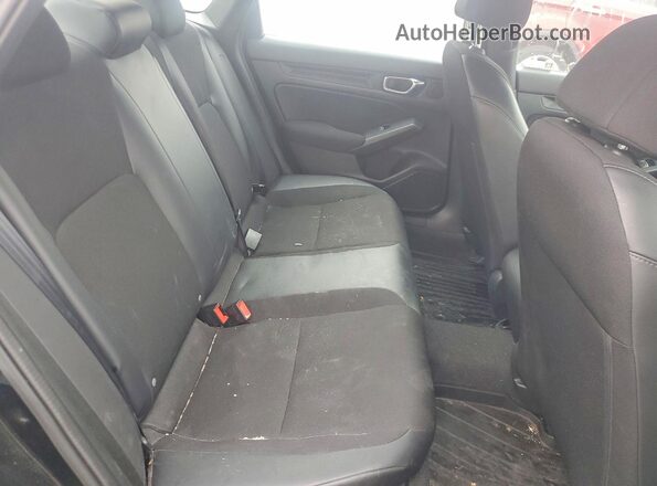 2HGFE2F53NH518909 2022 HONDA CIVIC Black უკანა სავარძლების ხედი