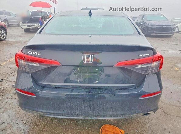2HGFE2F53NH518909 2022 HONDA CIVIC Black უკანა ხედი