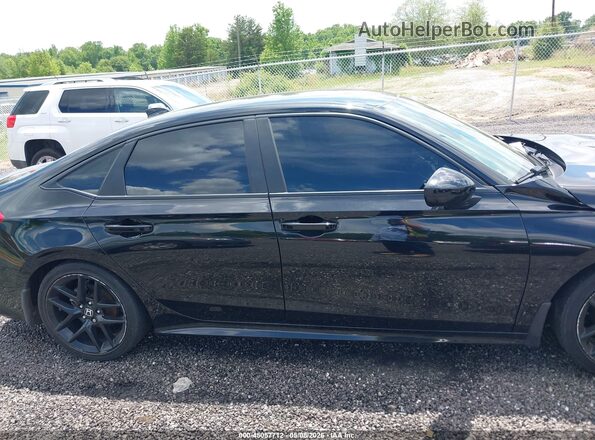 2HGFE2F53NH575823 2022 HONDA CIVIC Black Widok wnętrza z tyłu