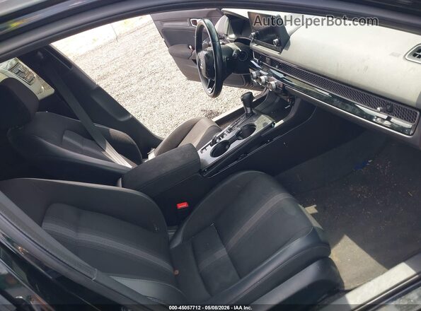 2HGFE2F53NH575823 2022 HONDA CIVIC Black Widok wnętrza z przodu