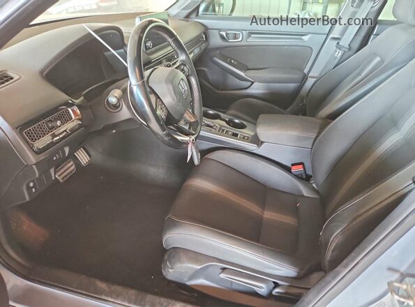 2HGFE2F53PH508738 2023 HONDA CIVIC Gray Widok wnętrza z przodu