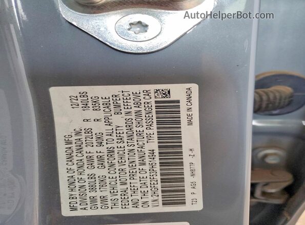 2HGFE2F53PH514944 2023 HONDA CIVIC Charcoal Widok komory silnika