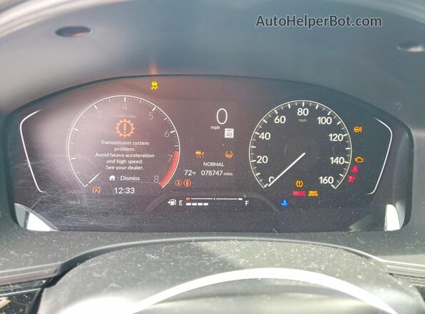 2HGFE2F53PH522199 2023 HONDA CIVIC Серый Вид щитка приборов