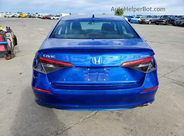 2HGFE2F53RH509777 2024 HONDA CIVIC Blue Widok z tyłu