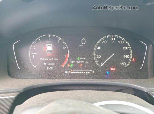 2HGFE2F53RH540320 2024 HONDA CIVIC Gray Widok zestawu wskaźników