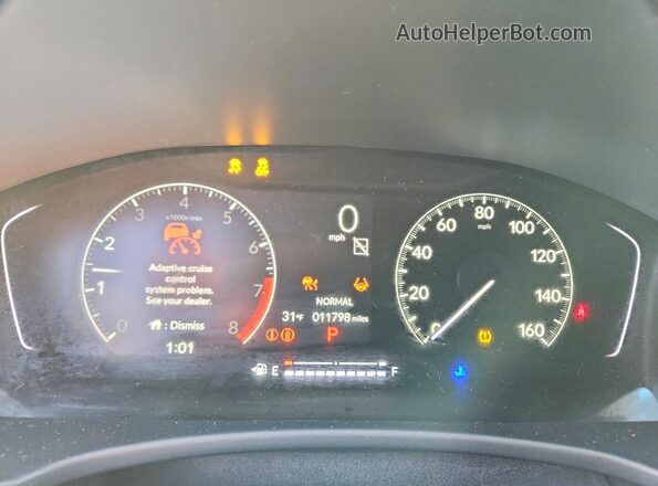2HGFE2F53RH562950 2024 HONDA CIVIC Black Вид щитка приладів