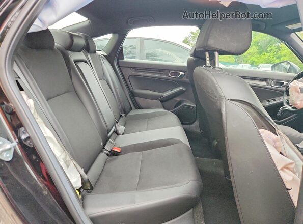 2HGFE2F53SH600201 2025 HONDA CIVIC Black Widok tylnych siedzeń