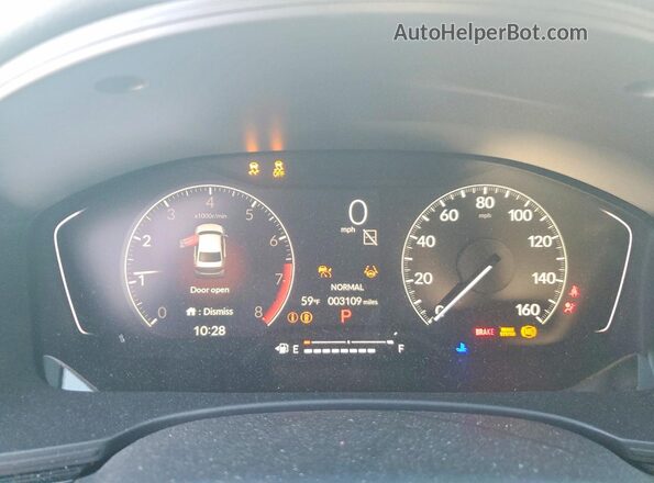 2HGFE2F53SH602174 2025 HONDA CIVIC Gray Widok zestawu wskaźników
