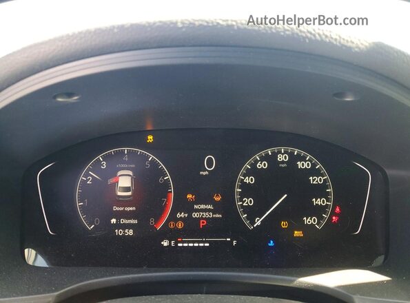2HGFE2F53TH508961 2026 HONDA CIVIC Синий Вид щитка приборов