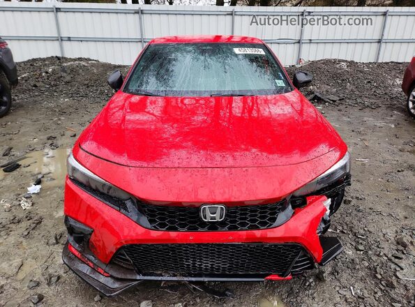 2HGFE2F54NH501715 2022 HONDA CIVIC Red Widok z przodu