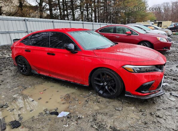 2HGFE2F54NH501715 2022 HONDA CIVIC Red Przód prawy