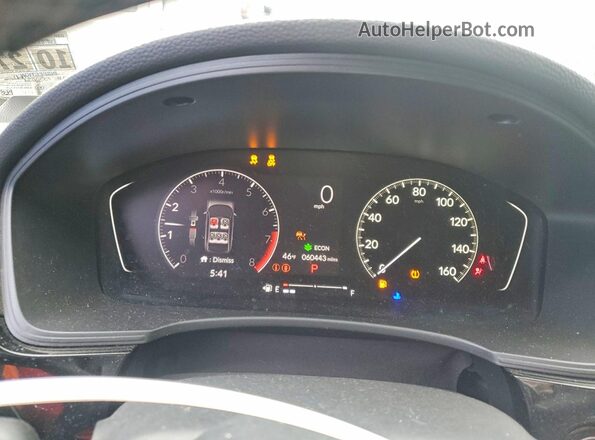 2HGFE2F54NH501715 2022 HONDA CIVIC Red Widok zestawu wskaźników