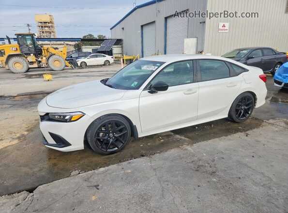 2HGFE2F54NH584465 2022 HONDA CIVIC White წინა მარცხენა ხედი სამი მეოთხედიდან