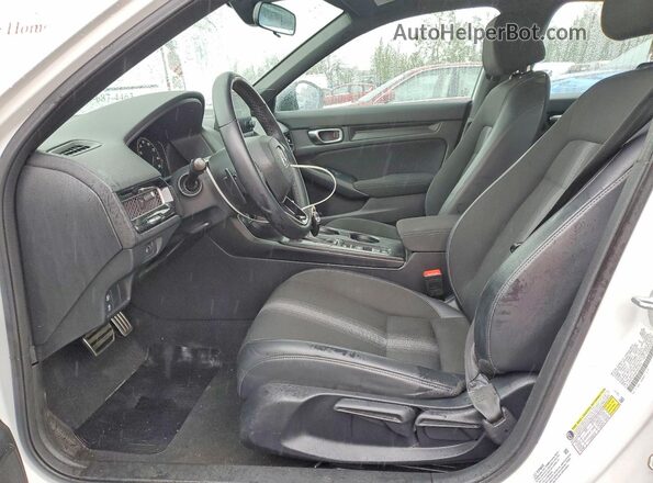 2HGFE2F54PH551632 2023 HONDA CIVIC White Widok wnętrza z przodu