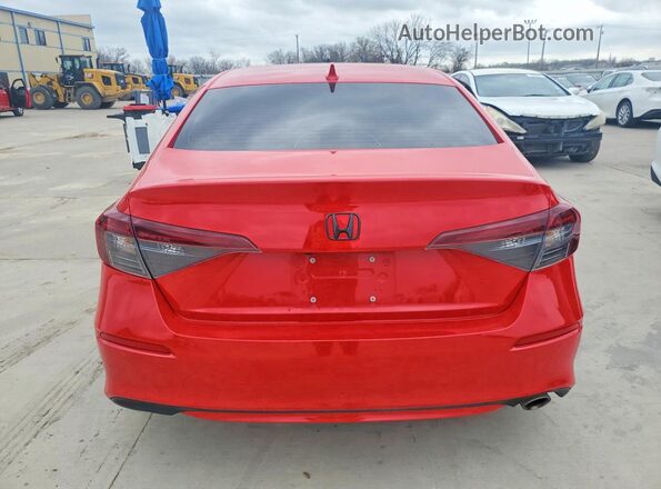 2HGFE2F54SH526951 2025 HONDA CIVIC Red Vista trasera