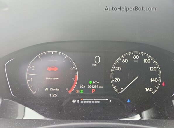 2HGFE2F54SH545239 2025 HONDA CIVIC Белый Вид щитка приборов