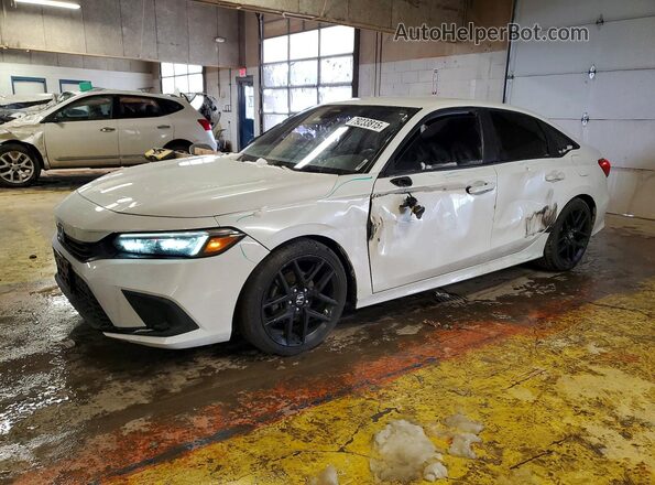 2HGFE2F55NH503246 2022 HONDA CIVIC White წინა მარცხენა ხედი სამი მეოთხედიდან
