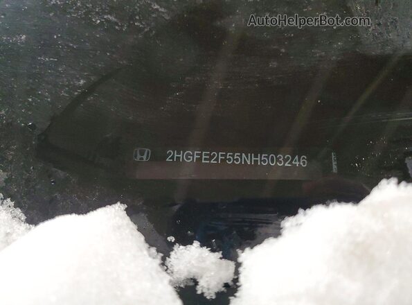 2HGFE2F55NH503246 2022 HONDA CIVIC White ძრავის განყოფილების ხედი