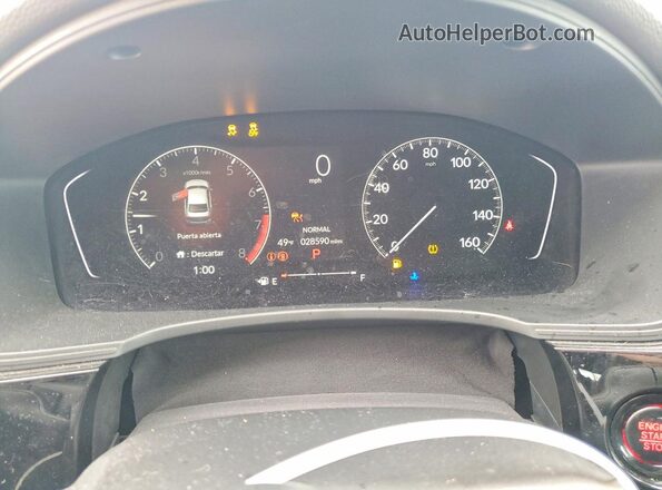 2HGFE2F55PH516176 2023 HONDA CIVIC Silver Widok zestawu wskaźników
