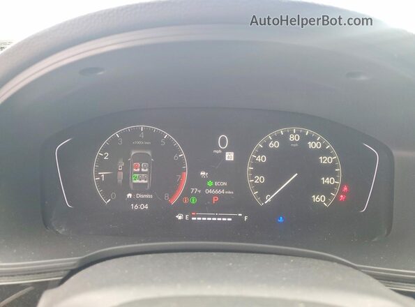 2HGFE2F55RH509683 2024 HONDA CIVIC Blue Instrument cluster view