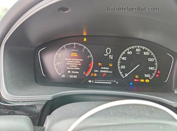 2HGFE2F55SH579898 2025 HONDA CIVIC Синий Вид щитка приборов