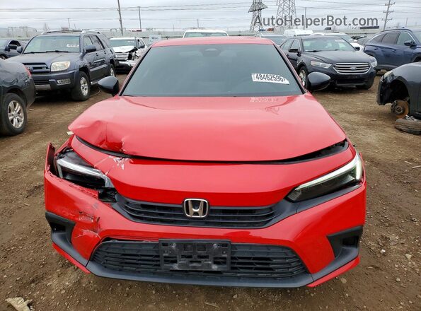2HGFE2F56NH502820 2022 HONDA CIVIC Red Դիմացի տեսք