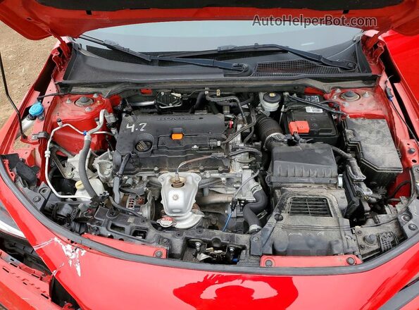 2HGFE2F56NH502820 2022 HONDA CIVIC Red Սալոնի հետևի տեսք