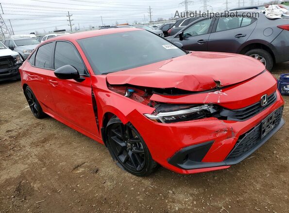 2HGFE2F56NH502820 2022 HONDA CIVIC Red Առջևի աջ
