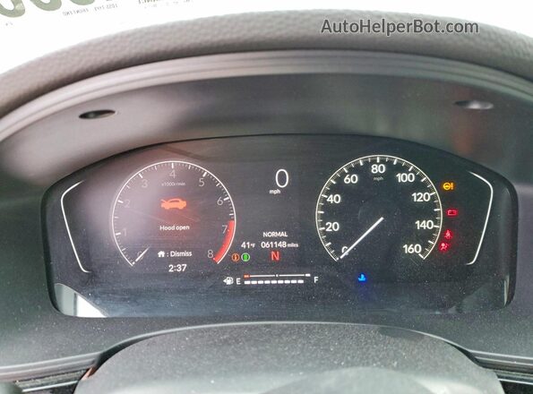 2HGFE2F56NH502820 2022 HONDA CIVIC Red Սարքավորումների վահանակի տեսք