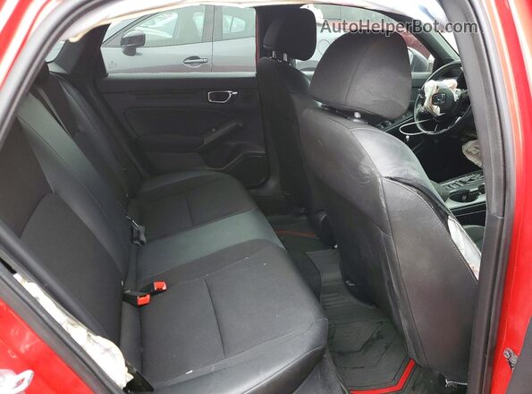 2HGFE2F56NH502820 2022 HONDA CIVIC Red Հետևի նստատեղերի տեսք