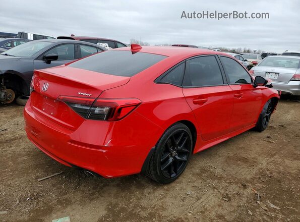 2HGFE2F56NH502820 2022 HONDA CIVIC Red Հետևի աջ