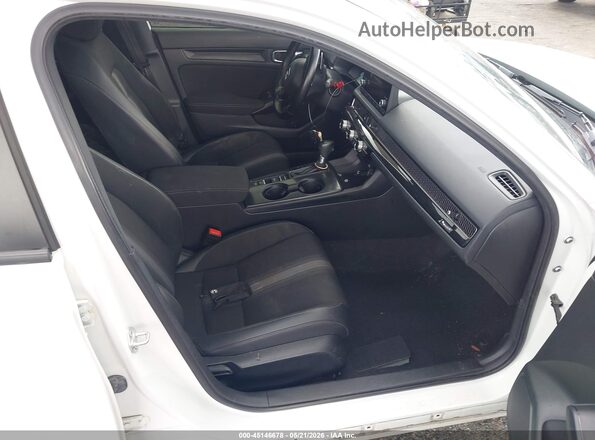 2HGFE2F56NH512599 2022 HONDA CIVIC Белый Вид салона спереди