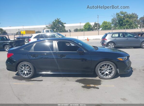 2HGFE2F56NH562743 2022 HONDA CIVIC Black Вид задньої частини салону