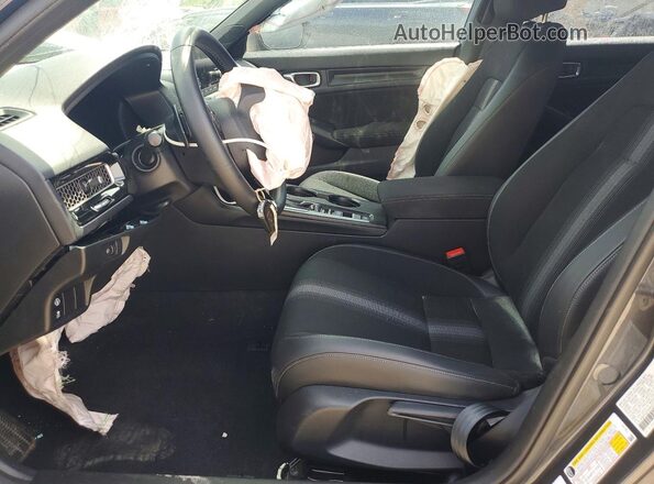 2HGFE2F56NH570499 2022 HONDA CIVIC Charcoal Front interior view