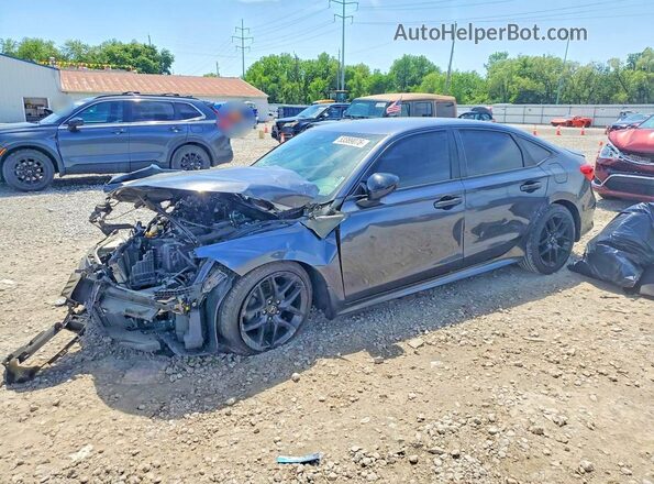 2HGFE2F56NH570499 2022 HONDA CIVIC Charcoal Front left
