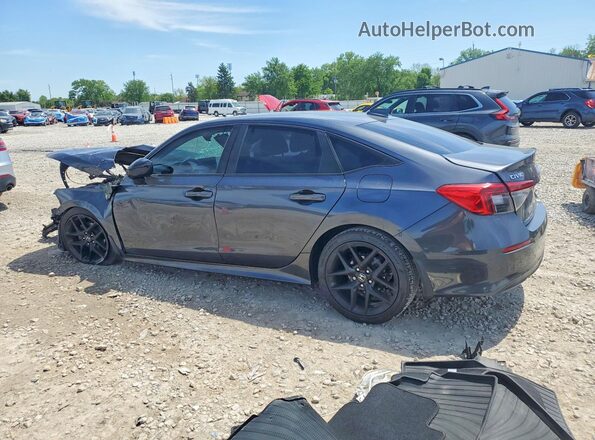2HGFE2F56NH570499 2022 HONDA CIVIC Charcoal Rear left