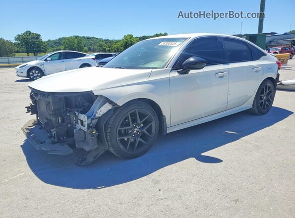2HGFE2F57NH538600 2022 HONDA CIVIC White წინა მარცხენა ხედი სამი მეოთხედიდან