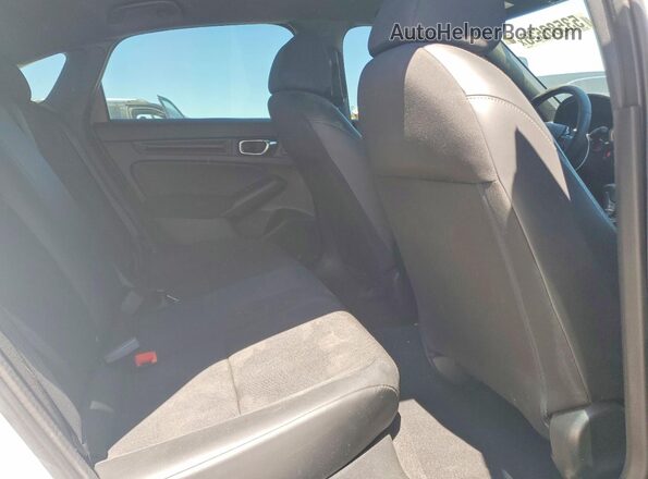 2HGFE2F57NH538600 2022 HONDA CIVIC White უკანა სავარძლების ხედი