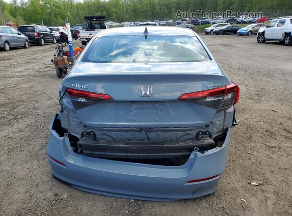 2HGFE2F57NH580720 2022 HONDA CIVIC Синий Вид сзади