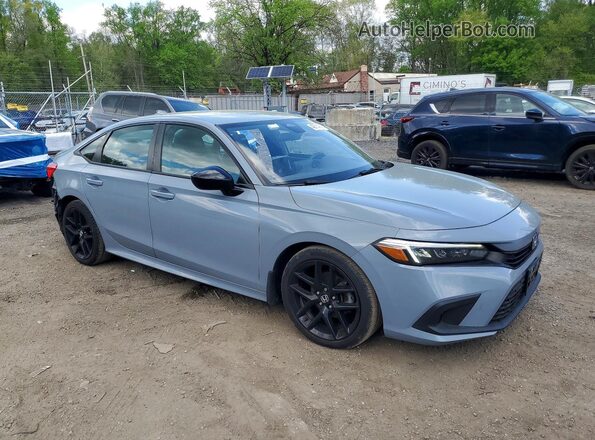 2HGFE2F57NH580720 2022 HONDA CIVIC Синий Передняя правая четверть