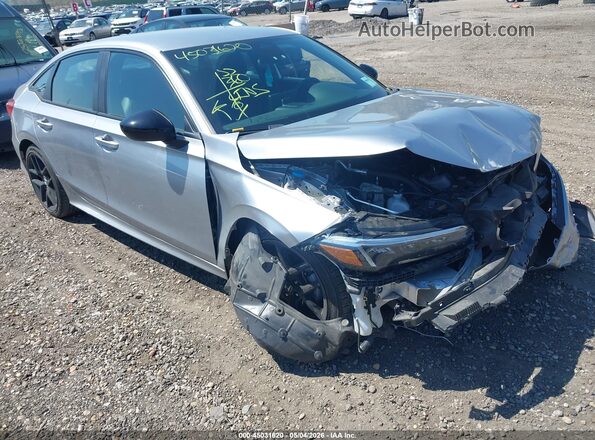 2HGFE2F57PH536347 2023 HONDA CIVIC Серый Передняя правая четверть