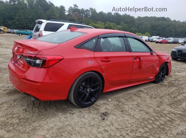 2HGFE2F57RH564345 2024 HONDA CIVIC Red Tył prawy