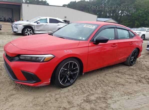 2HGFE2F57RH564345 2024 HONDA CIVIC Red Przód lewy