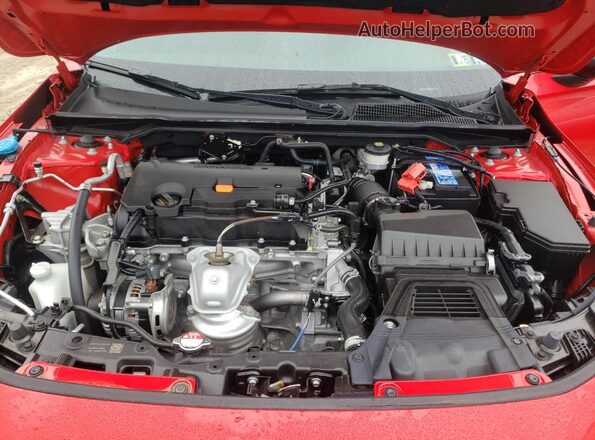 2HGFE2F57RH564345 2024 HONDA CIVIC Red Widok wnętrza z tyłu