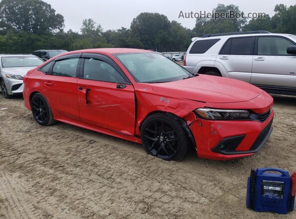 2HGFE2F57RH564345 2024 HONDA CIVIC Red Przód prawy