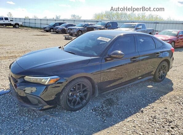 2HGFE2F57RH592467 2024 HONDA CIVIC Black Przód lewy