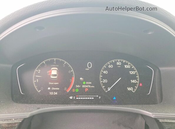 2HGFE2F57TH545284 2026 HONDA CIVIC Blue Vista del cuadro de instrumentos