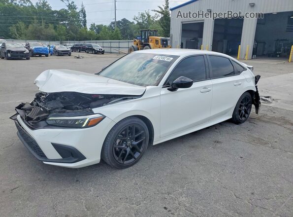 2HGFE2F58NH525922 2022 HONDA CIVIC Белый Передняя левая четверть
