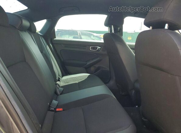 2HGFE2F58NH548827 2022 HONDA CIVIC Gray უკანა სავარძლების ხედი
